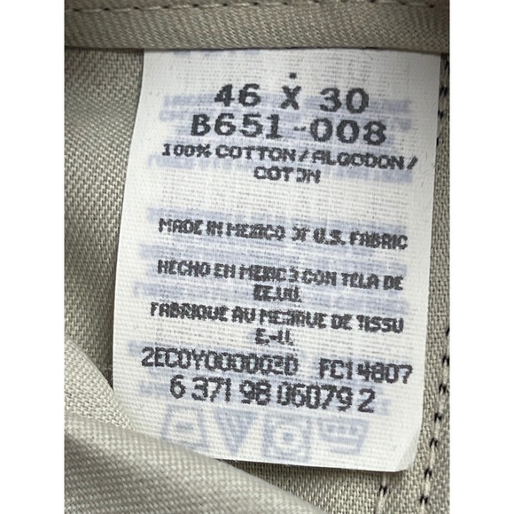 NEW Lee Mens 46/30 Plain Front Chino Pants Black Cotton Office Wear Business - Picture 7 of 11